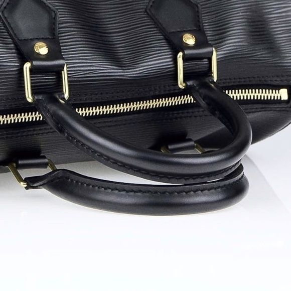 Louis Vuitton Epi Speedy 25 Noir - Picture 6 of 11